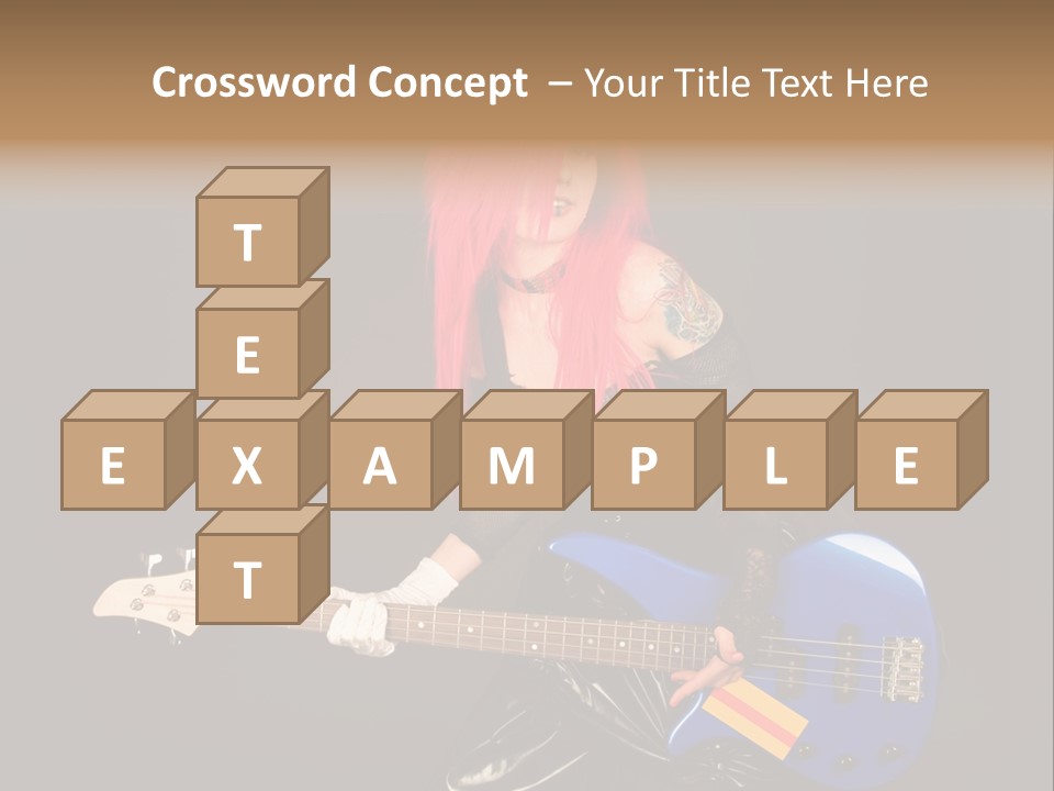 Play Wig Alternative PowerPoint Template