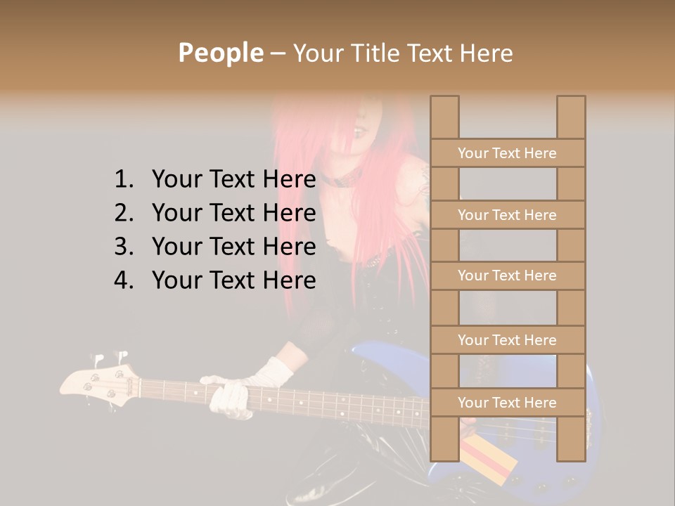 Play Wig Alternative PowerPoint Template