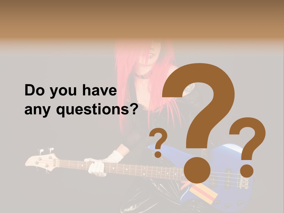 Play Wig Alternative PowerPoint Template