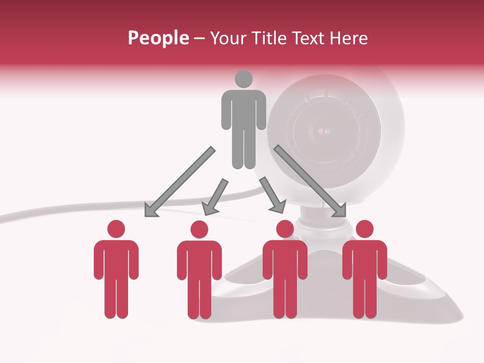 Closeup Connect Network PowerPoint Template