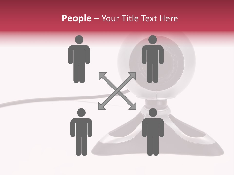 Closeup Connect Network PowerPoint Template