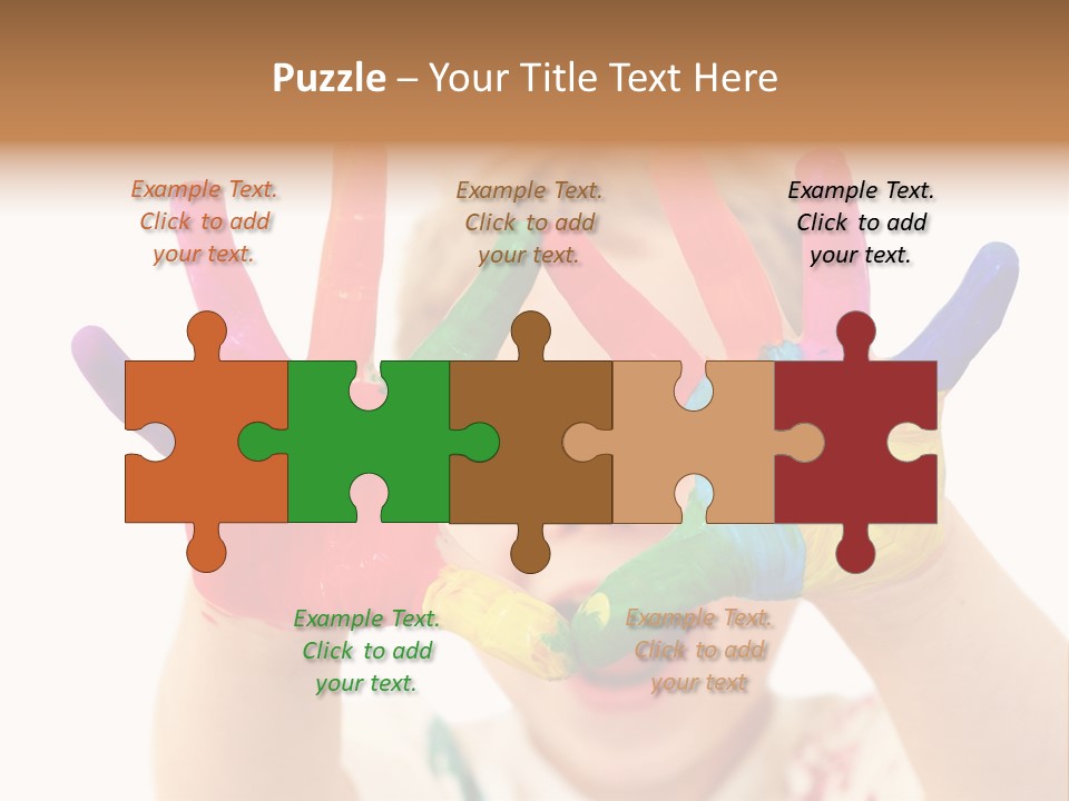 Excited Isolated Happiness PowerPoint Template