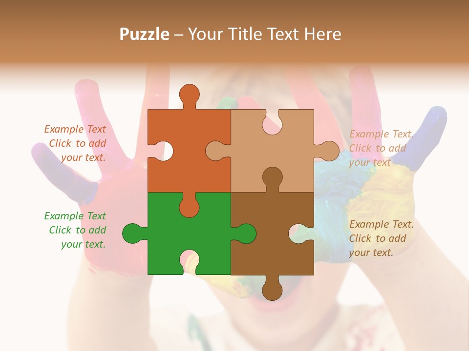 Excited Isolated Happiness PowerPoint Template