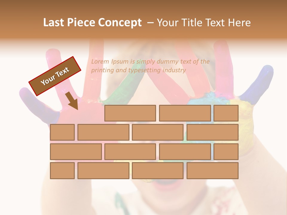 Excited Isolated Happiness PowerPoint Template