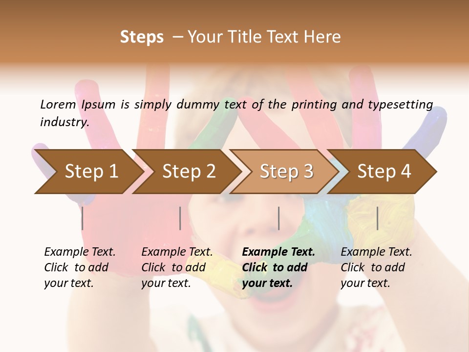Excited Isolated Happiness PowerPoint Template