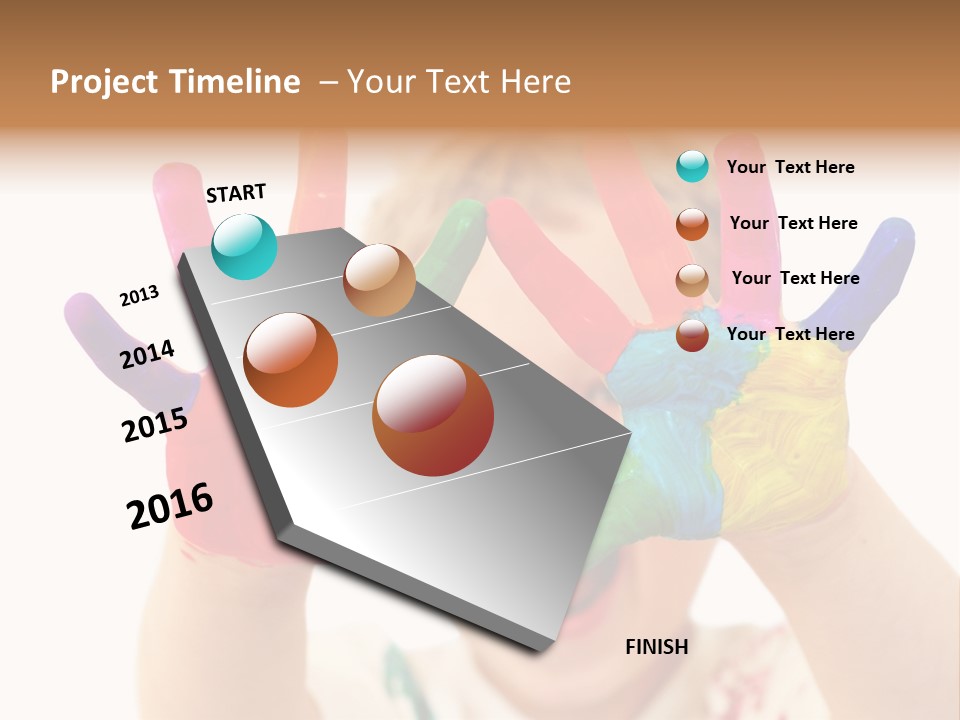 Excited Isolated Happiness PowerPoint Template