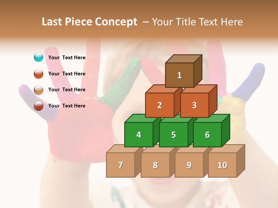 Excited Isolated Happiness PowerPoint Template