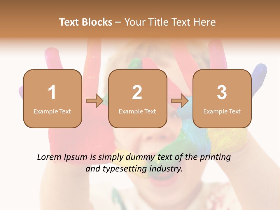 Excited Isolated Happiness PowerPoint Template