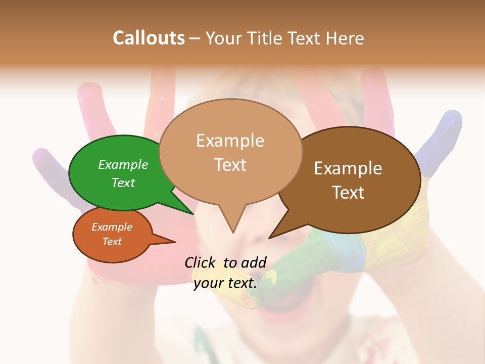 Excited Isolated Happiness PowerPoint Template