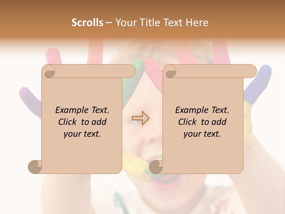 Excited Isolated Happiness PowerPoint Template