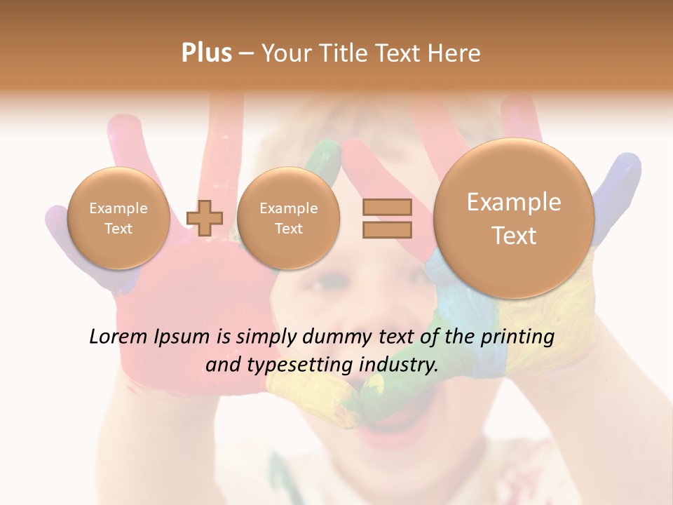 Excited Isolated Happiness PowerPoint Template