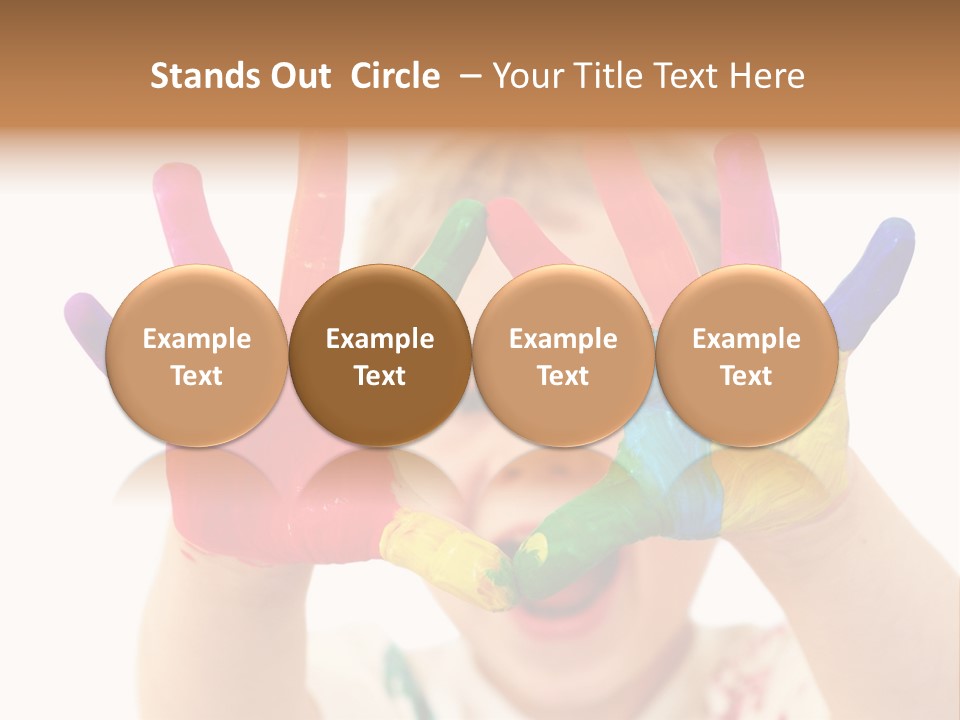 Excited Isolated Happiness PowerPoint Template