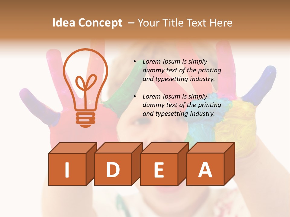 Excited Isolated Happiness PowerPoint Template