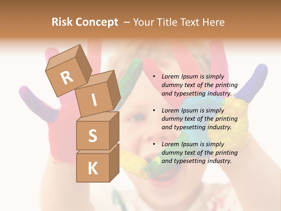 Excited Isolated Happiness PowerPoint Template