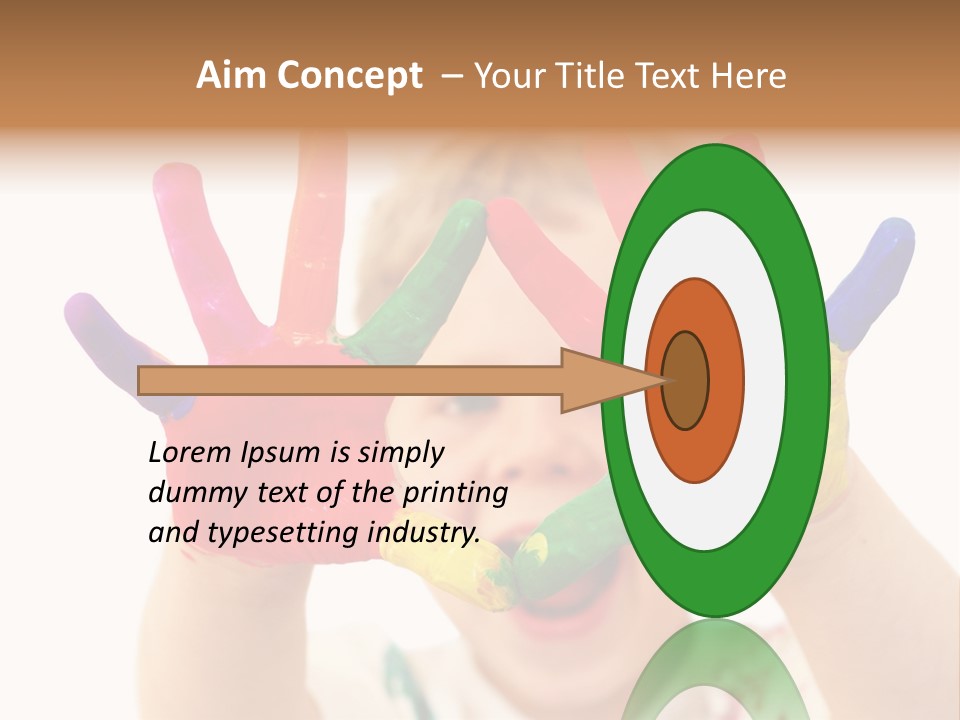 Excited Isolated Happiness PowerPoint Template