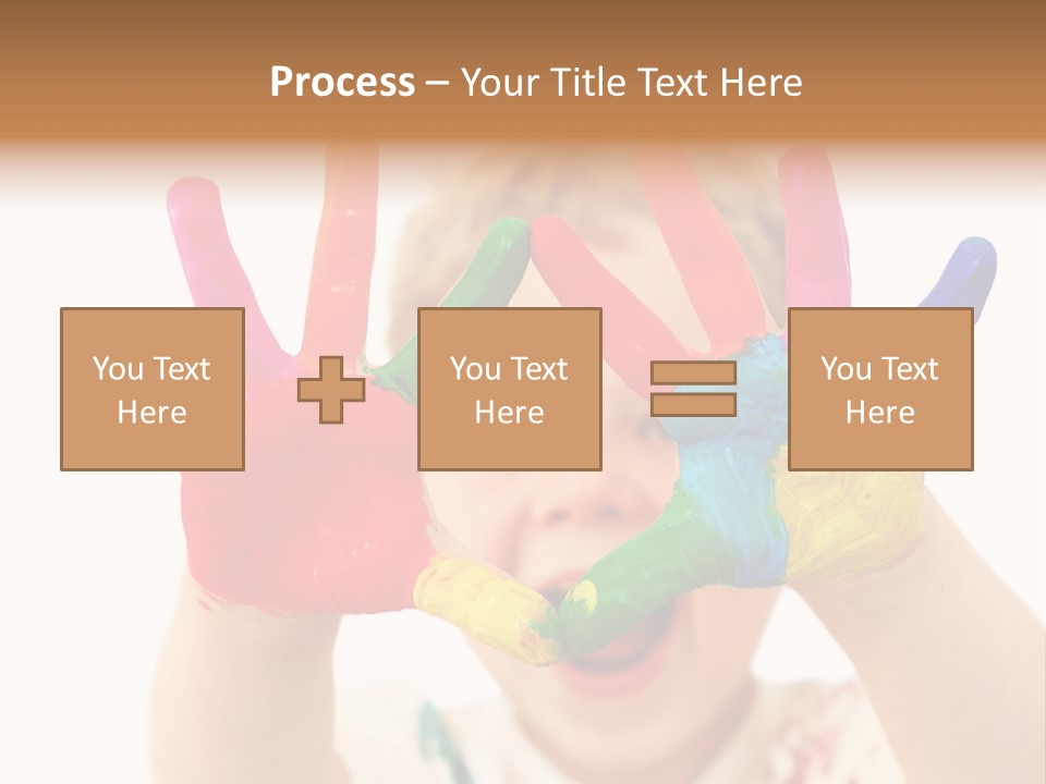 Excited Isolated Happiness PowerPoint Template