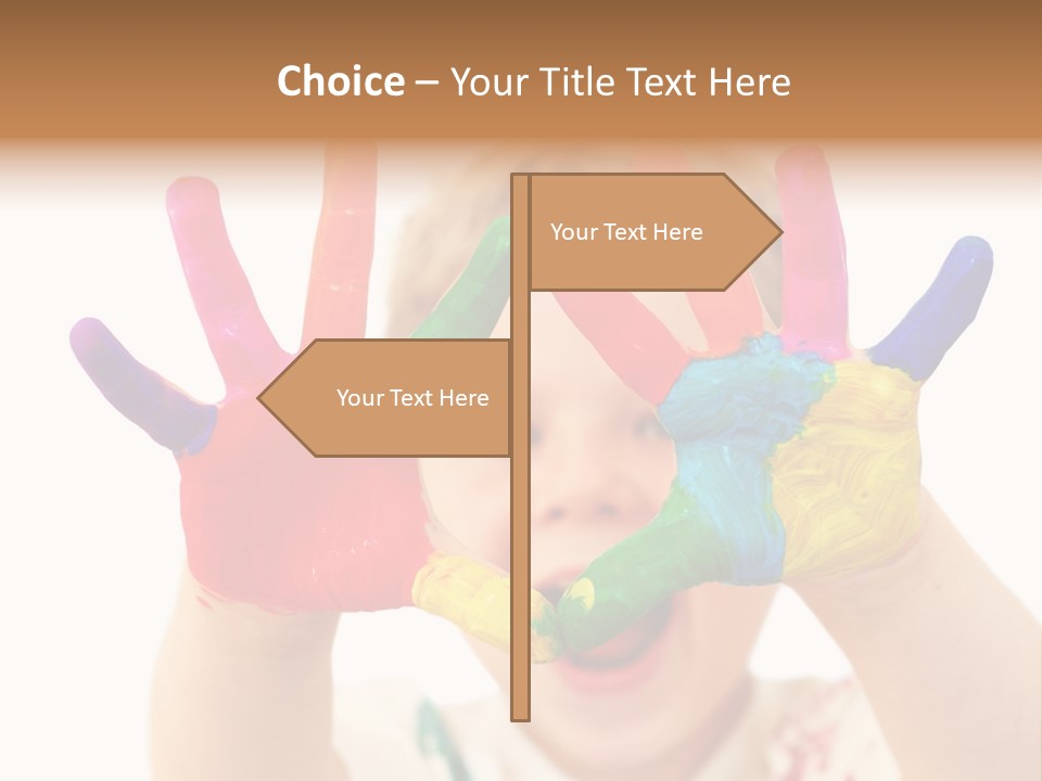 Excited Isolated Happiness PowerPoint Template