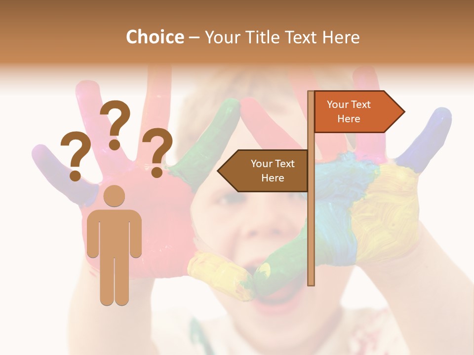 Excited Isolated Happiness PowerPoint Template