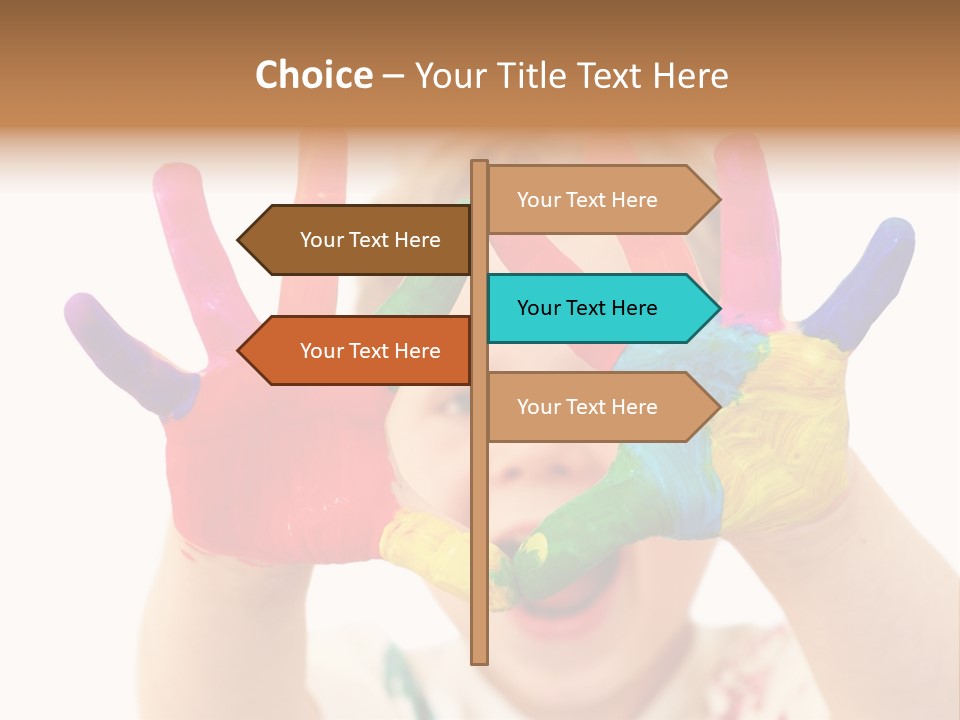 Excited Isolated Happiness PowerPoint Template