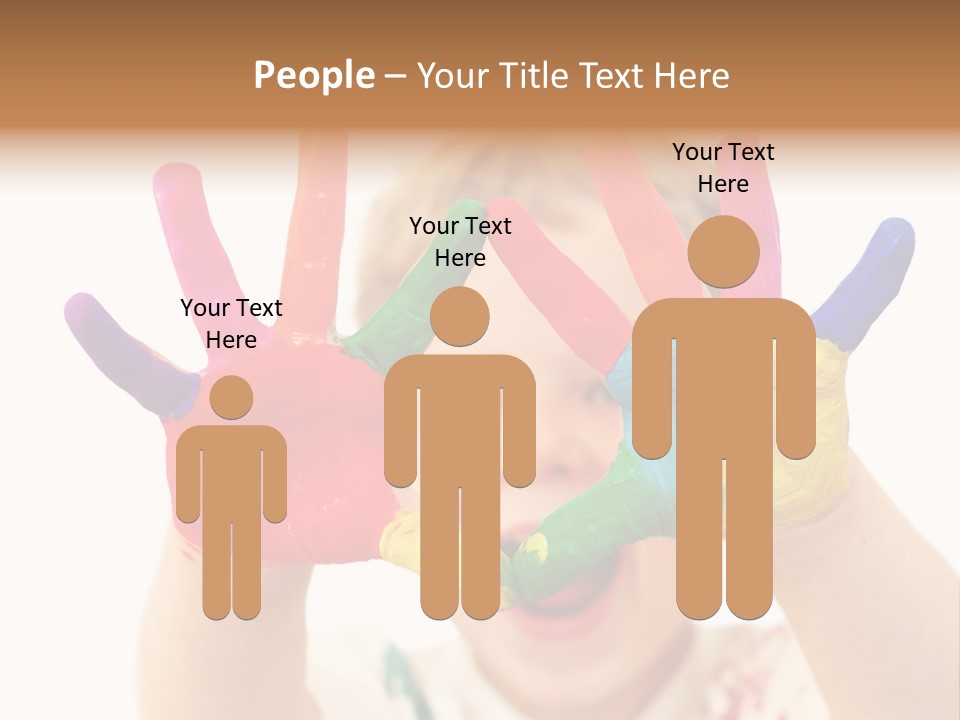 Excited Isolated Happiness PowerPoint Template