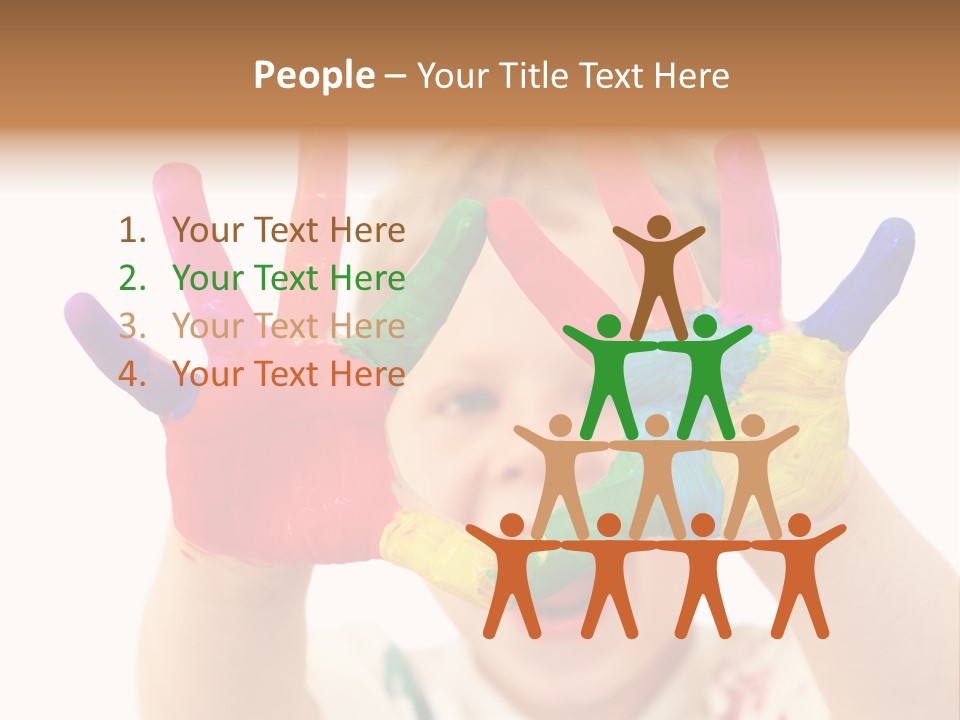 Excited Isolated Happiness PowerPoint Template