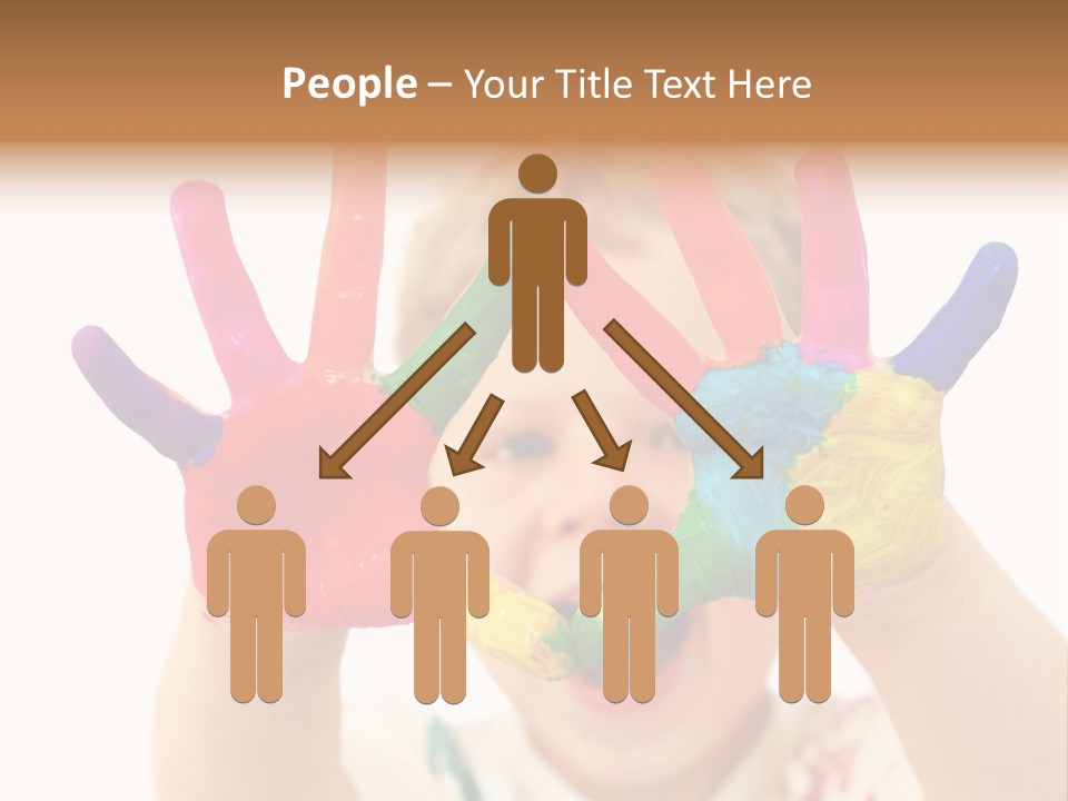 Excited Isolated Happiness PowerPoint Template