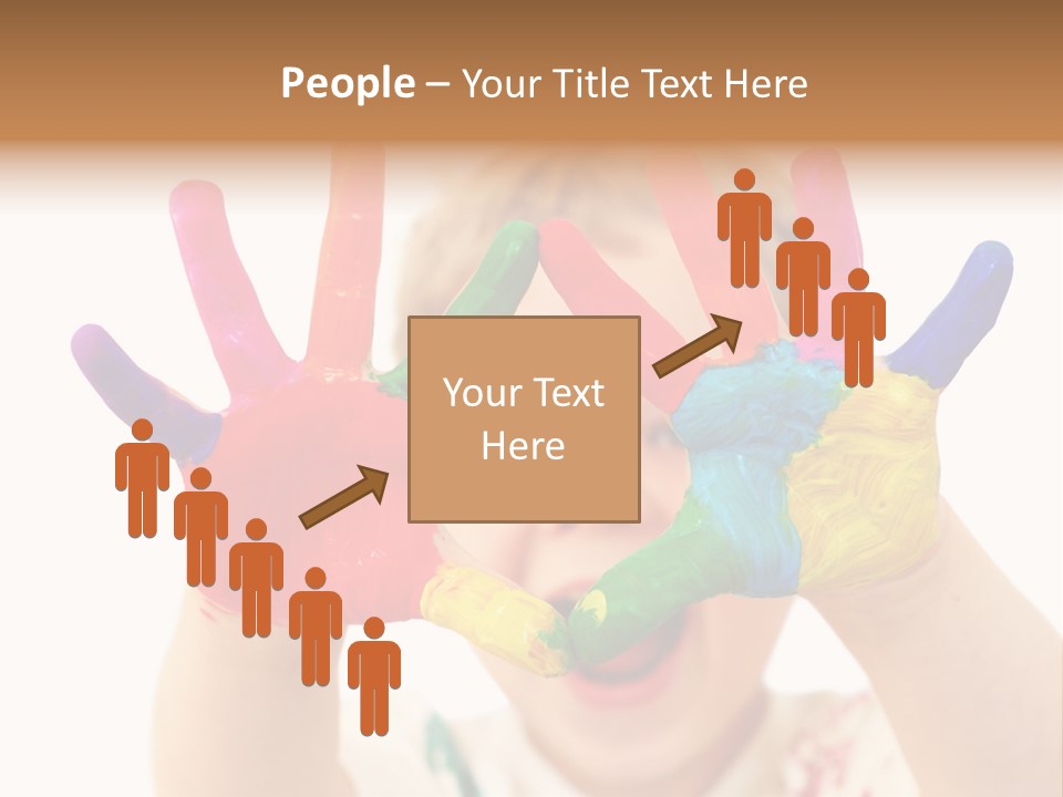 Excited Isolated Happiness PowerPoint Template