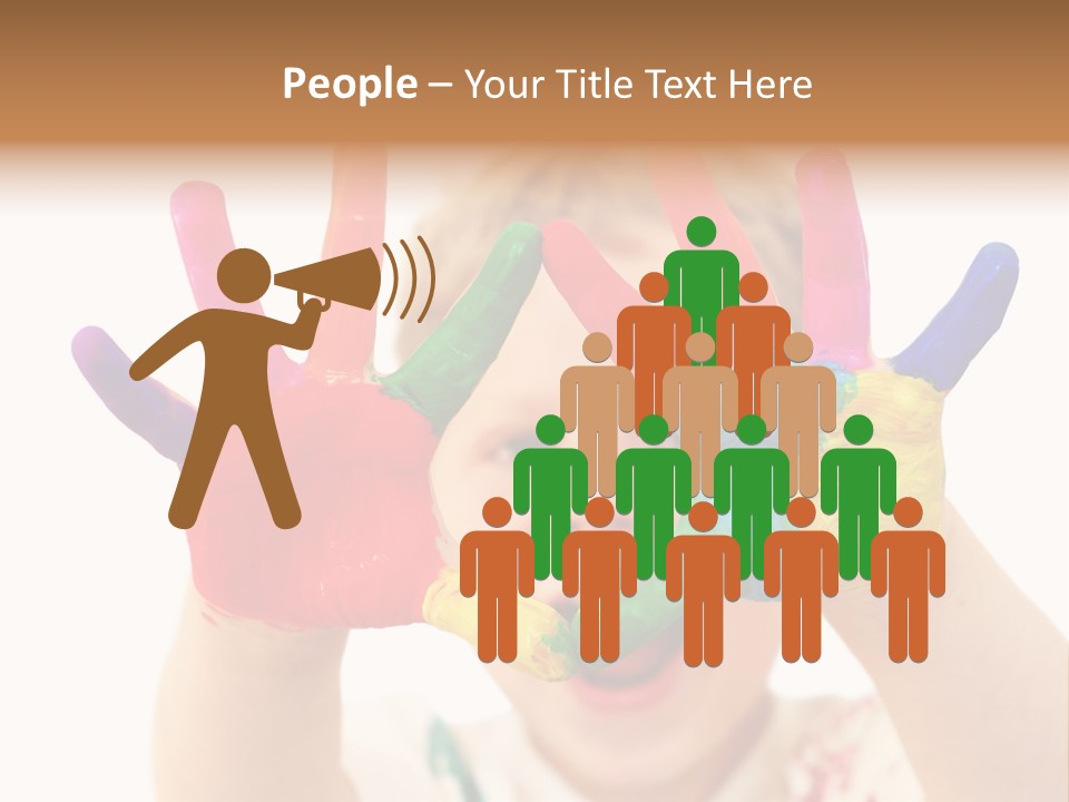 Excited Isolated Happiness PowerPoint Template