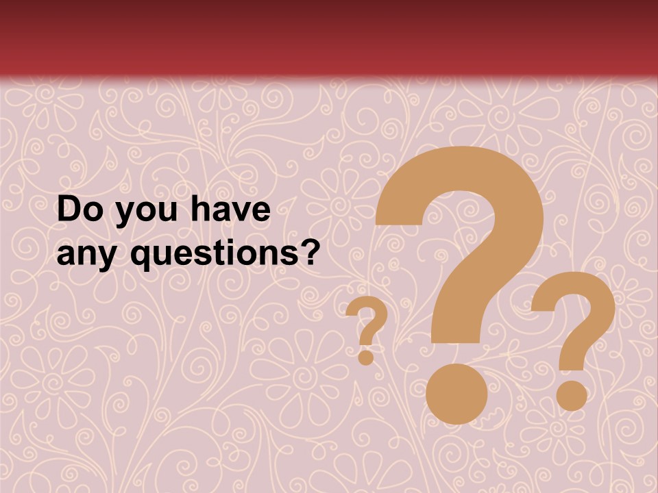 A Red And Gold Floral Powerpoint Presentation PowerPoint Template