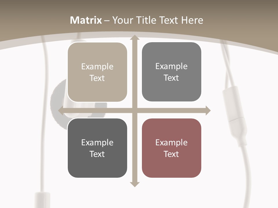 Isolated Player Hear PowerPoint Template
