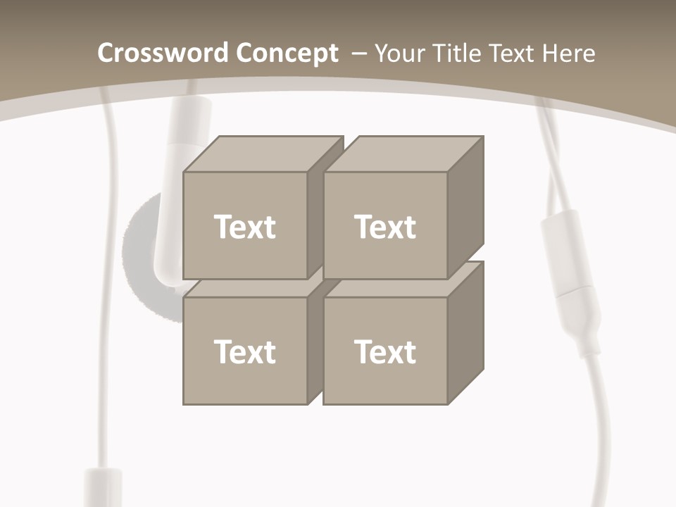Isolated Player Hear PowerPoint Template