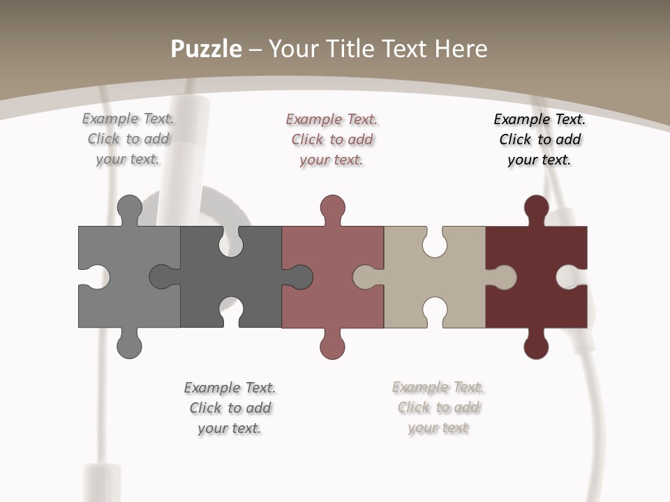 Isolated Player Hear PowerPoint Template