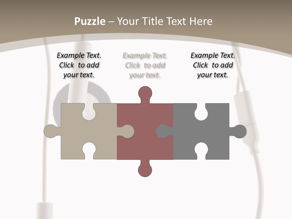 Isolated Player Hear PowerPoint Template