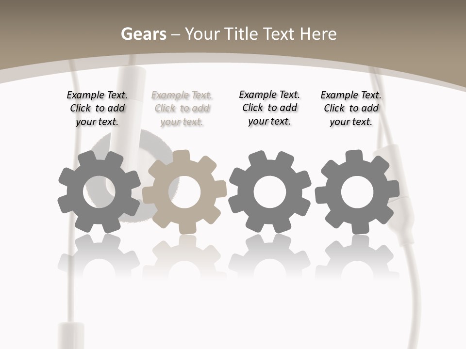 Isolated Player Hear PowerPoint Template