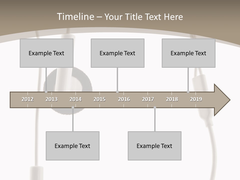 Isolated Player Hear PowerPoint Template