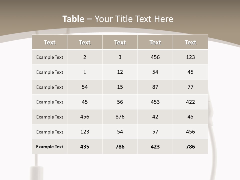 Isolated Player Hear PowerPoint Template