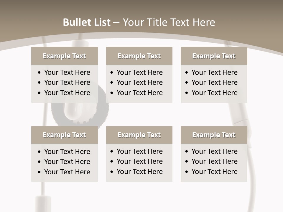 Isolated Player Hear PowerPoint Template