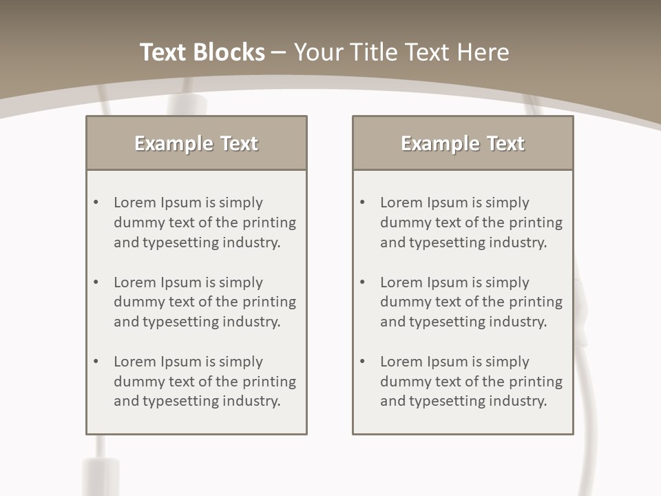 Isolated Player Hear PowerPoint Template