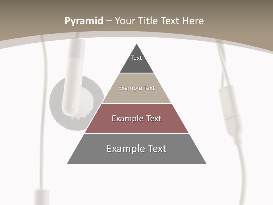 Isolated Player Hear PowerPoint Template