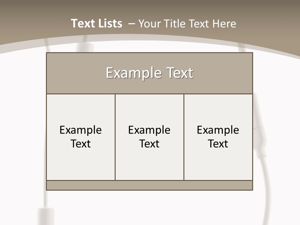 Isolated Player Hear PowerPoint Template
