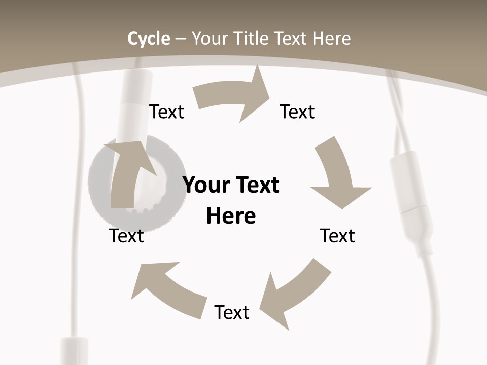 Isolated Player Hear PowerPoint Template