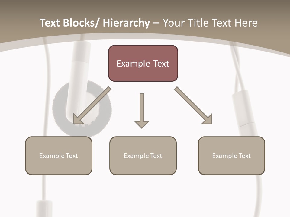 Isolated Player Hear PowerPoint Template