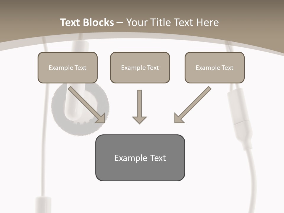 Isolated Player Hear PowerPoint Template