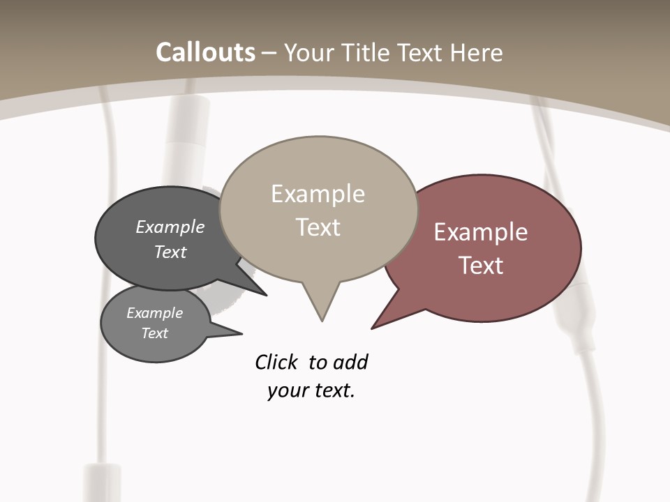Isolated Player Hear PowerPoint Template