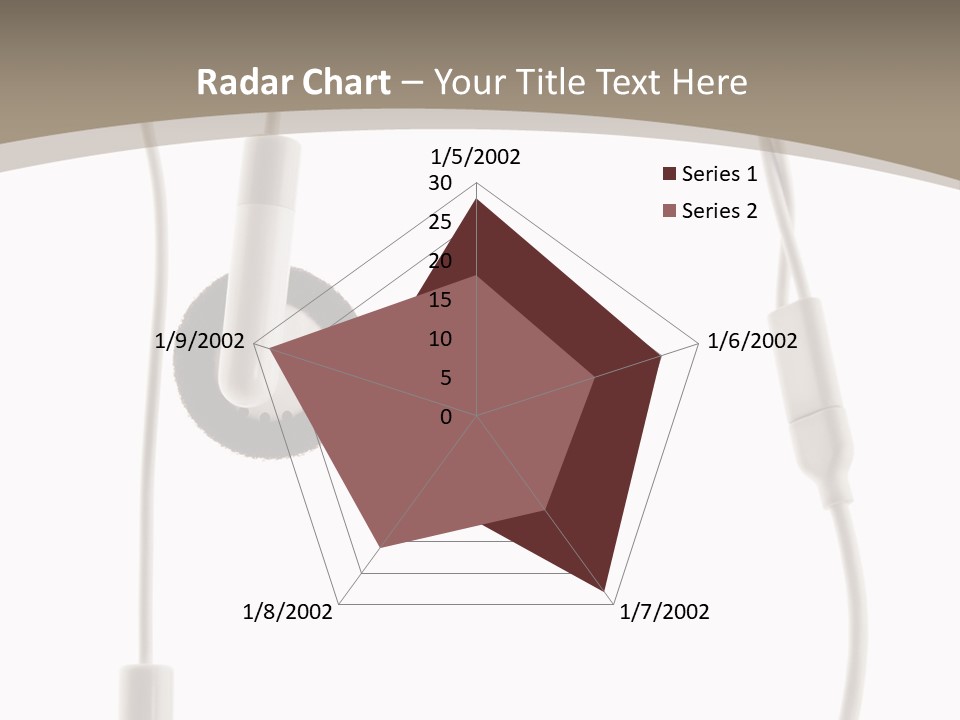 Isolated Player Hear PowerPoint Template
