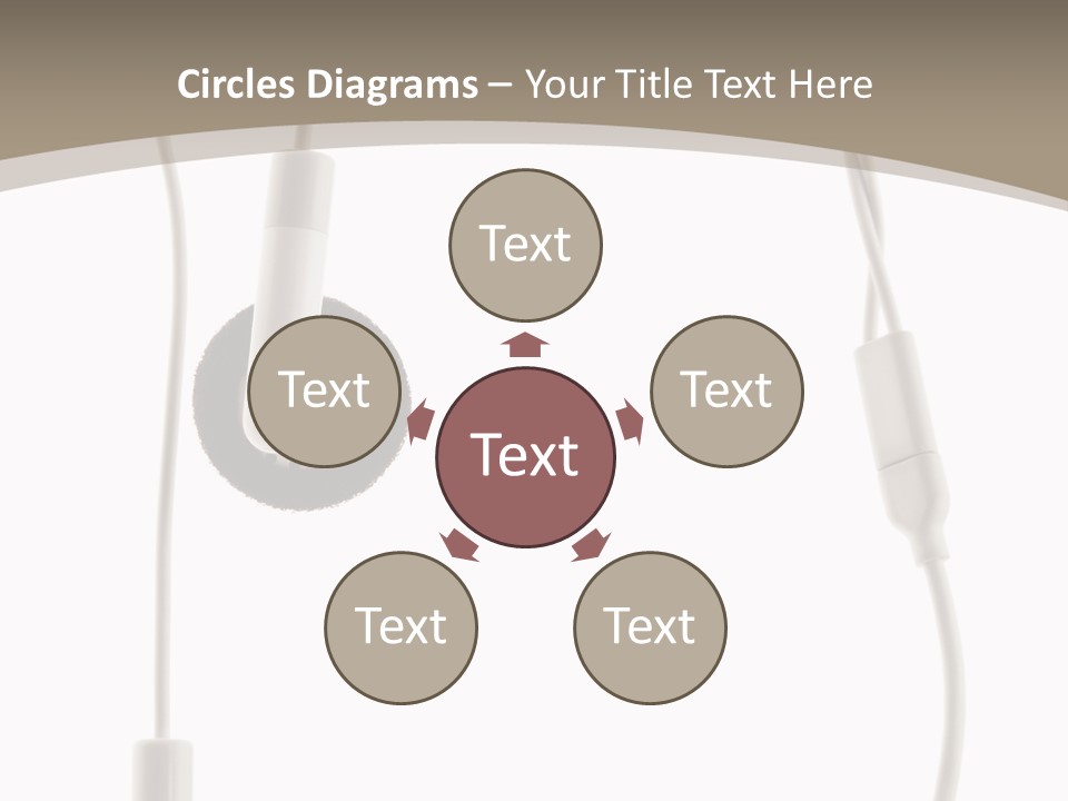 Isolated Player Hear PowerPoint Template