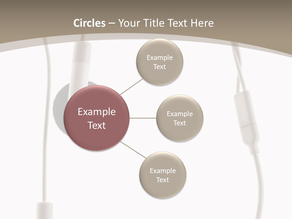 Isolated Player Hear PowerPoint Template