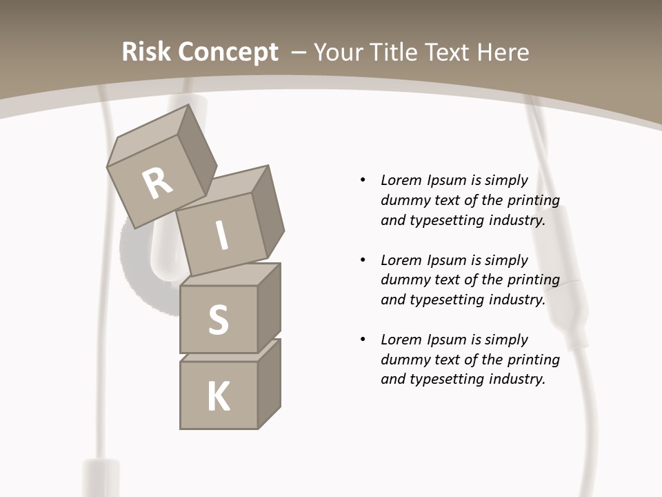 Isolated Player Hear PowerPoint Template