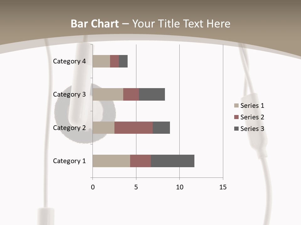 Isolated Player Hear PowerPoint Template