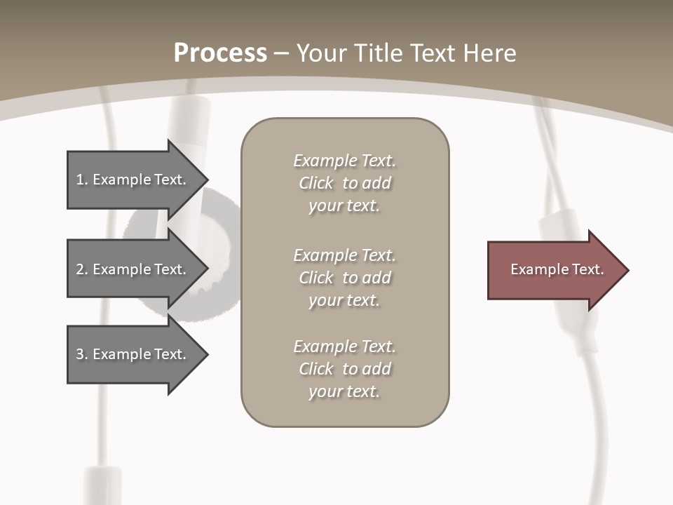 Isolated Player Hear PowerPoint Template